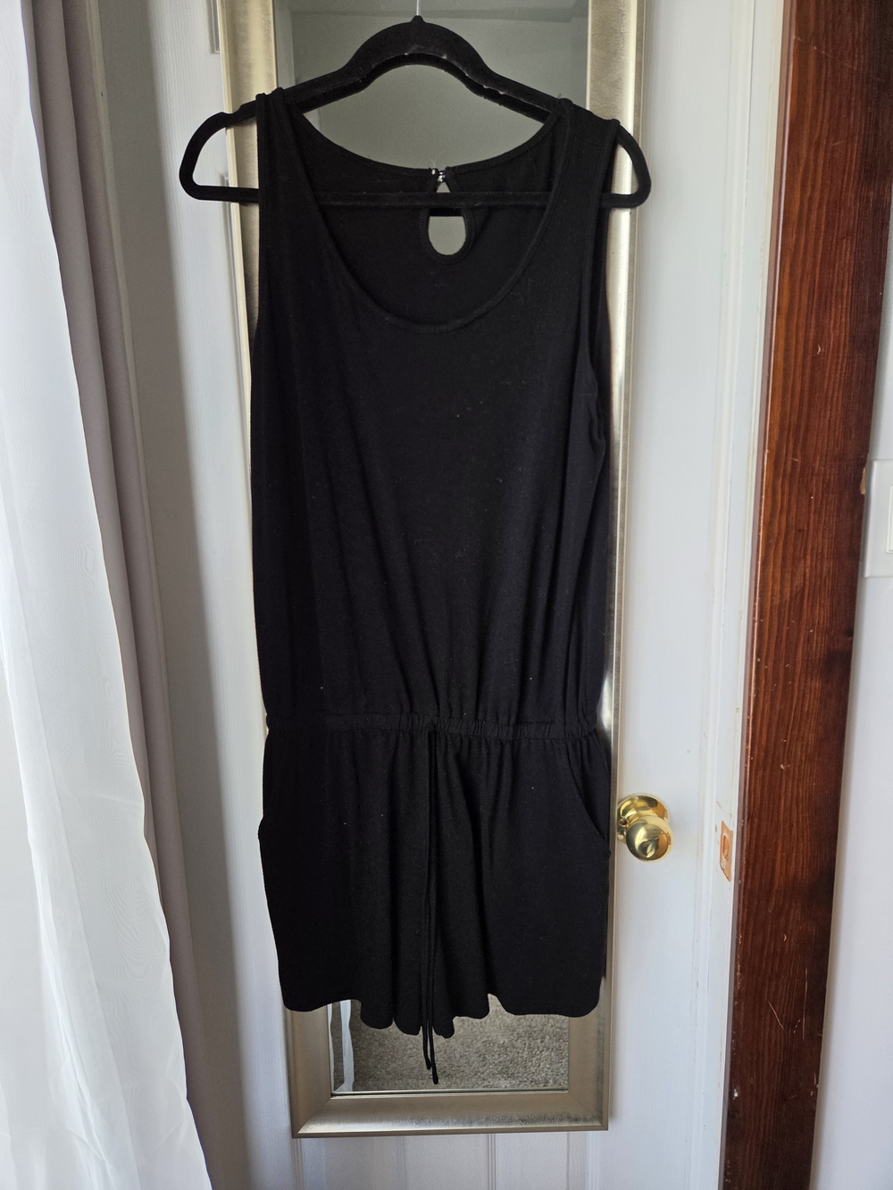 Women’s Black Sleeveless Romper